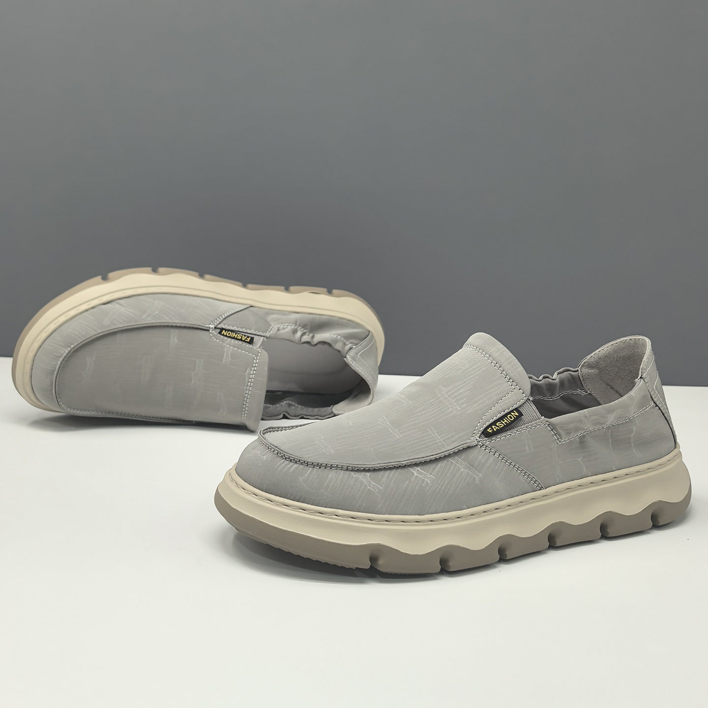 Men's Minimalist Breathable Canvas Casual Loafers-RAIIFY