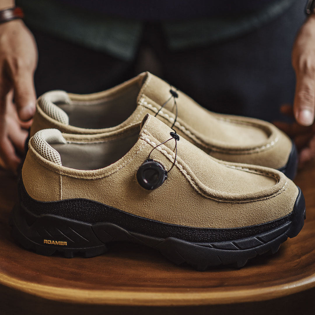 Men's Retro Suede Slip-on Casual Shoes-RAIIFY