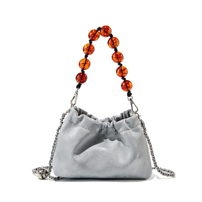 Women Retro Soft Leather Chain Strap Casual Bag-RAIIFY