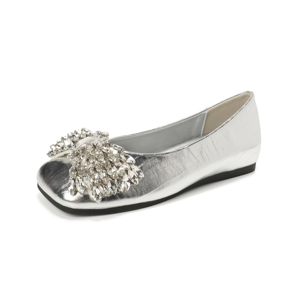 Women's Soft Comfortable Crystal Fashion Flats-RAIIFY