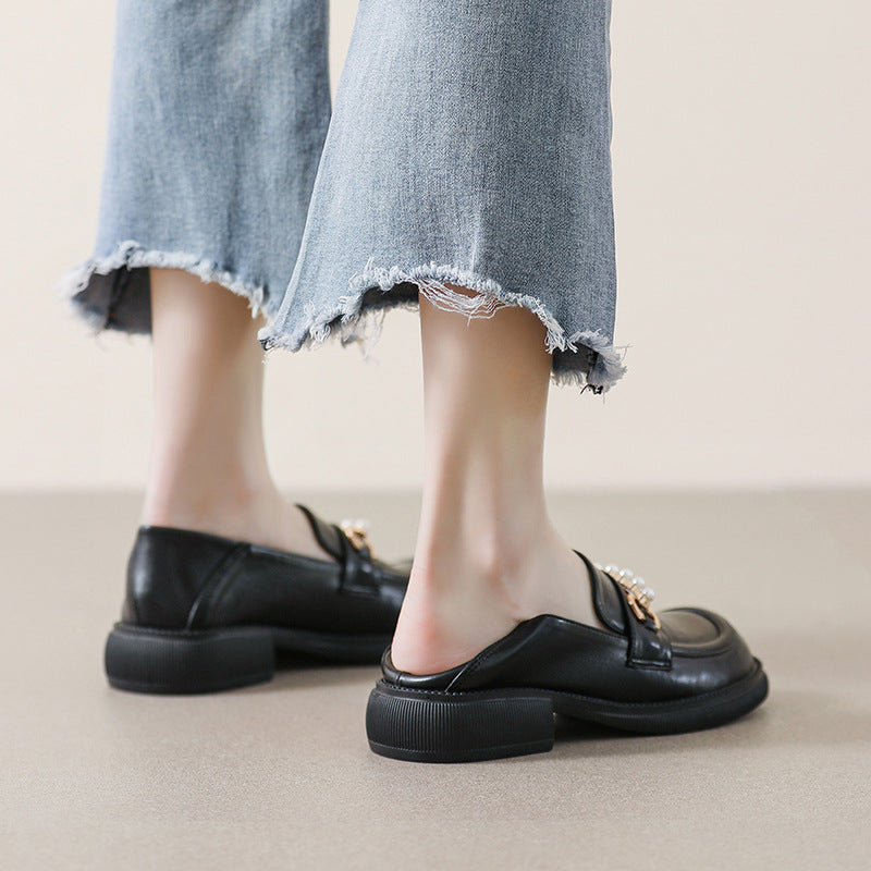 Women Retro Soft Leather Casual Loafers-RAIIFY