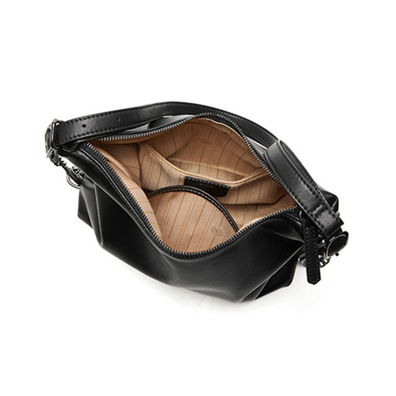 Women's Fashion Plain Soft Leather Tote Bag-RAIIFY