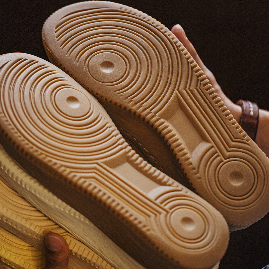 Men's Plain Breathable Quilted Leather Skate Shoes-RAIIFY