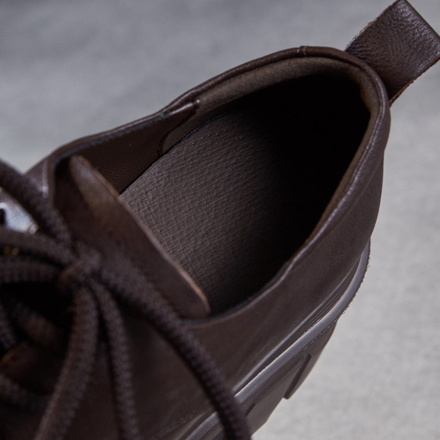 Women's Vintage Leather Chunky Heel Loafers-RAIIFY