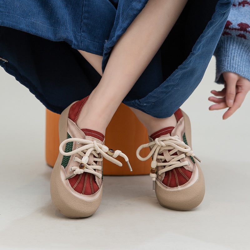 Women's Chic Genuine Leather Casual Flat Shoes-RAIIFY