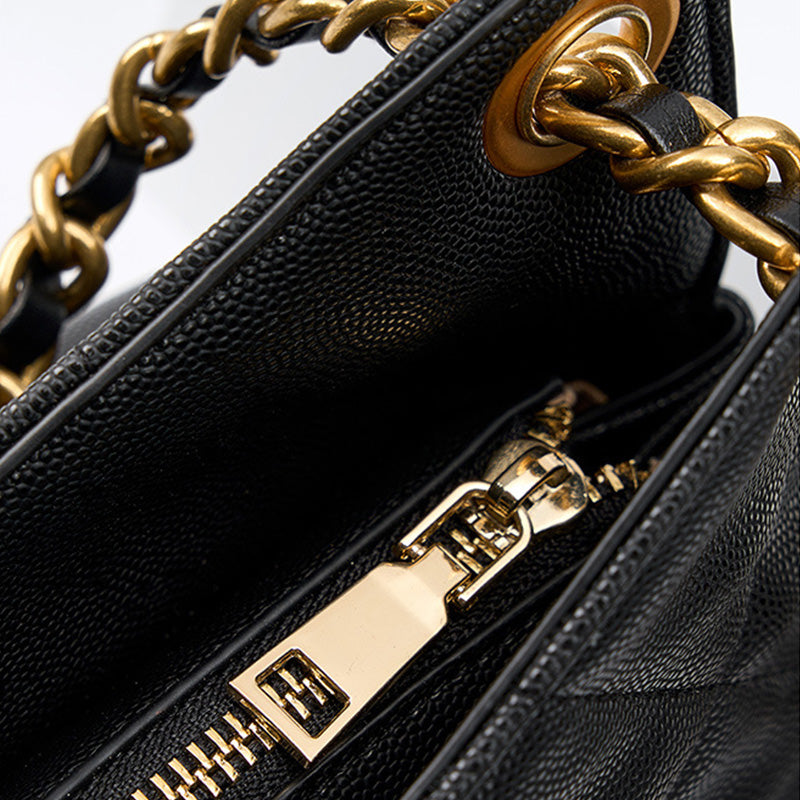 Women Stylish Fashion Soft Leather Chain Shoulder Bag-RAIIFY