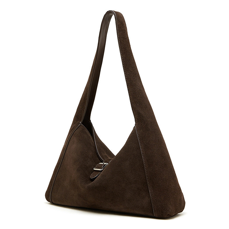 Women’s Suede Leather Vintage Shoulder Bag-RAIIFY