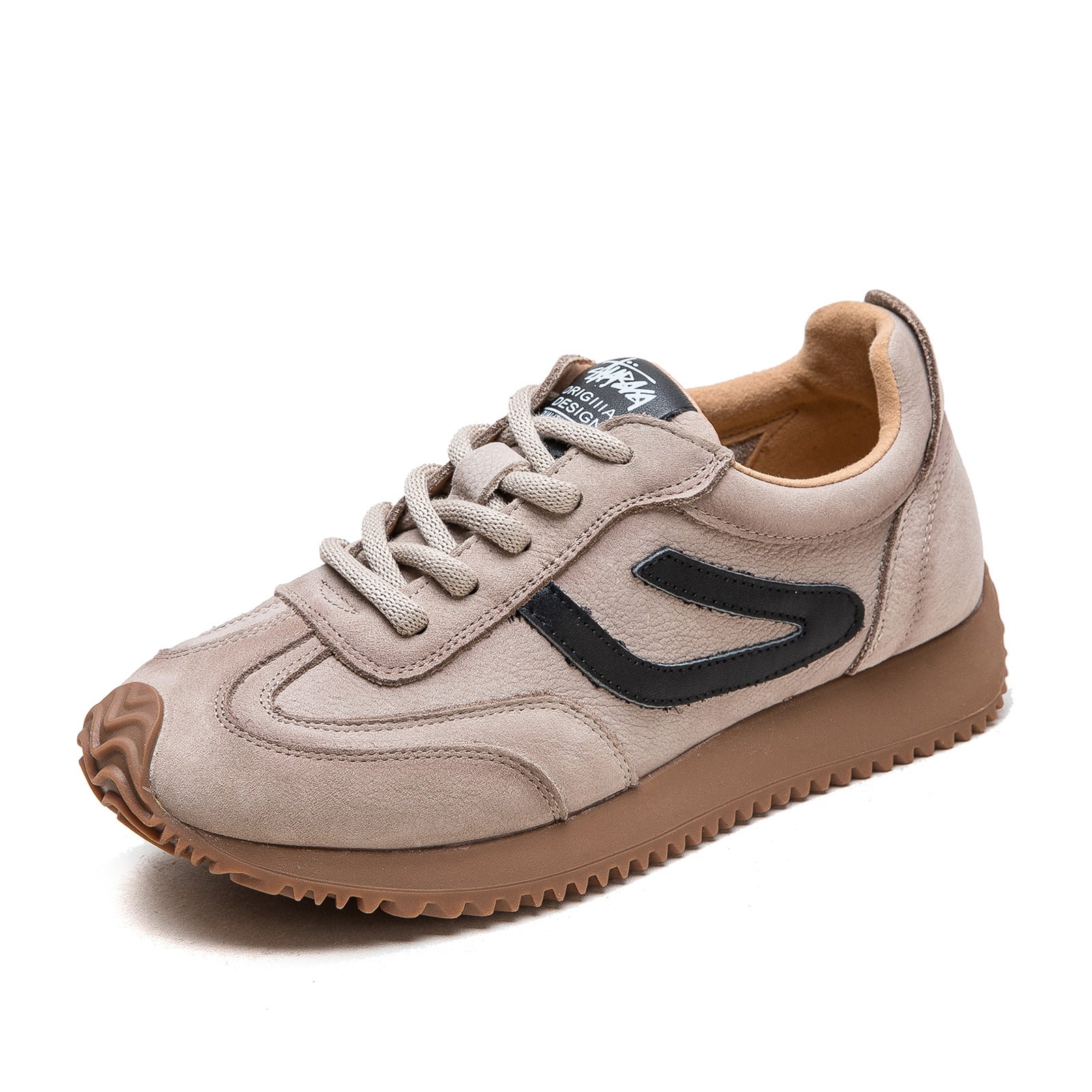 Women Fashion Cowhide Casual Training Sneakers-RAIIFY