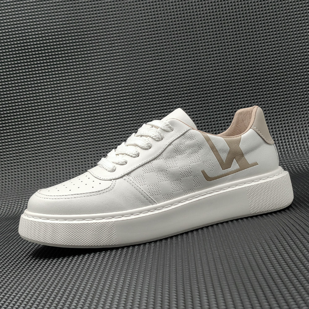 Men Minimalist Fashion Breathable Leather Casual Sneakers-RAIIFY