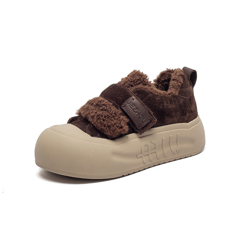 Women's Minimalist Winter Furred Thick Soled Casual Shoes