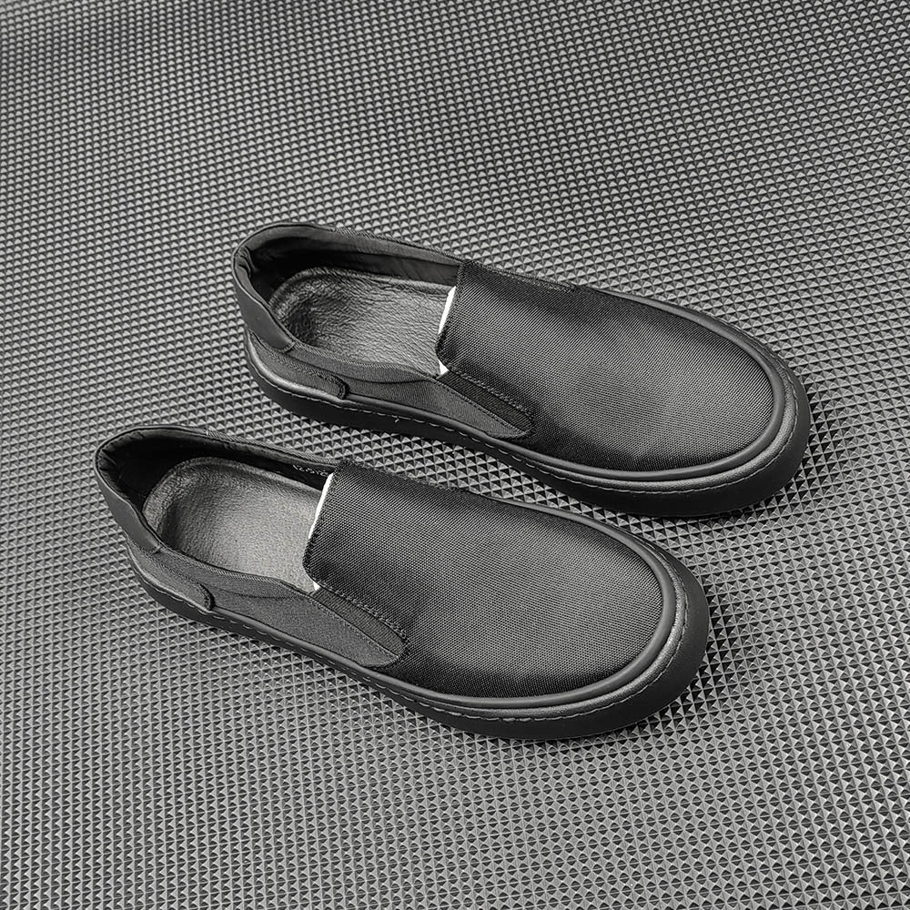 Men Retro Minimalist Leather Soft Flat Loafers-RAIIFY