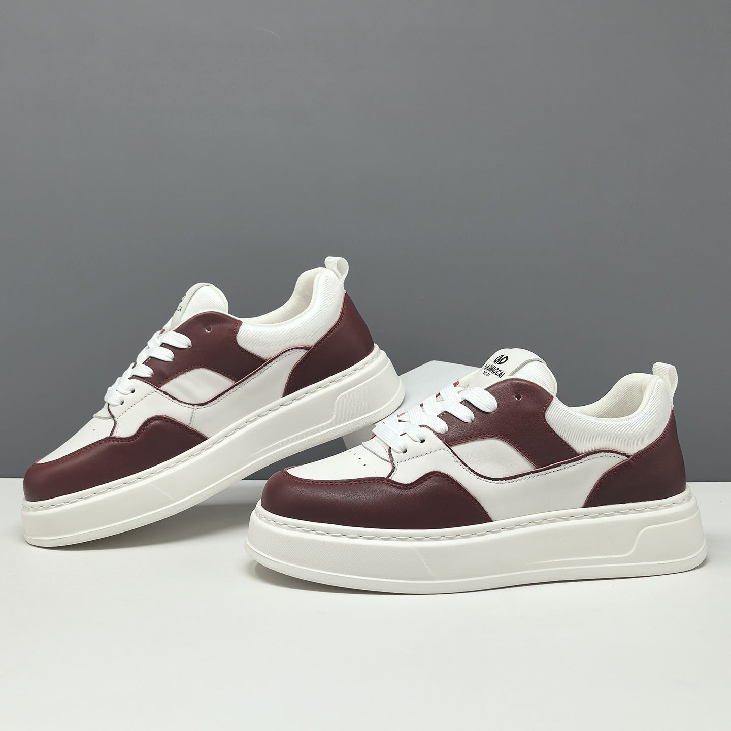 Men's Fashion Quilted Leather Court Sneakers-RAIIFY