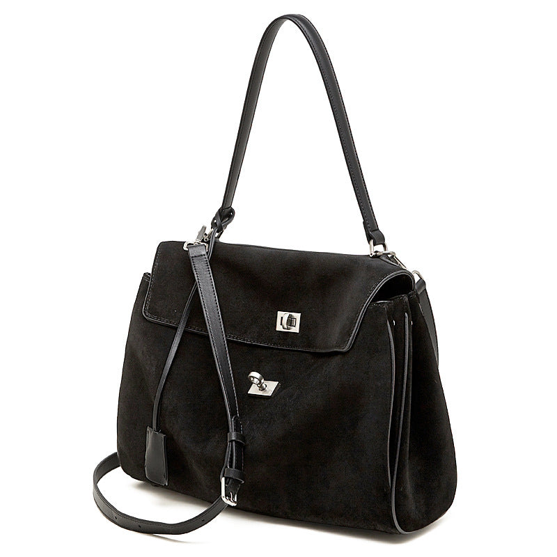 Women’s Vintage Suede Leather Rodeo Tote Bag-RAIIFY
