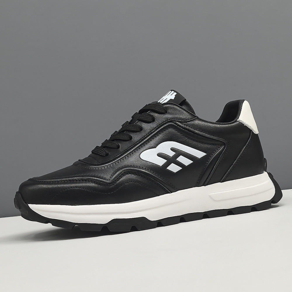 Men Leather Casual Fashion Court Sneakers-RAIIFY