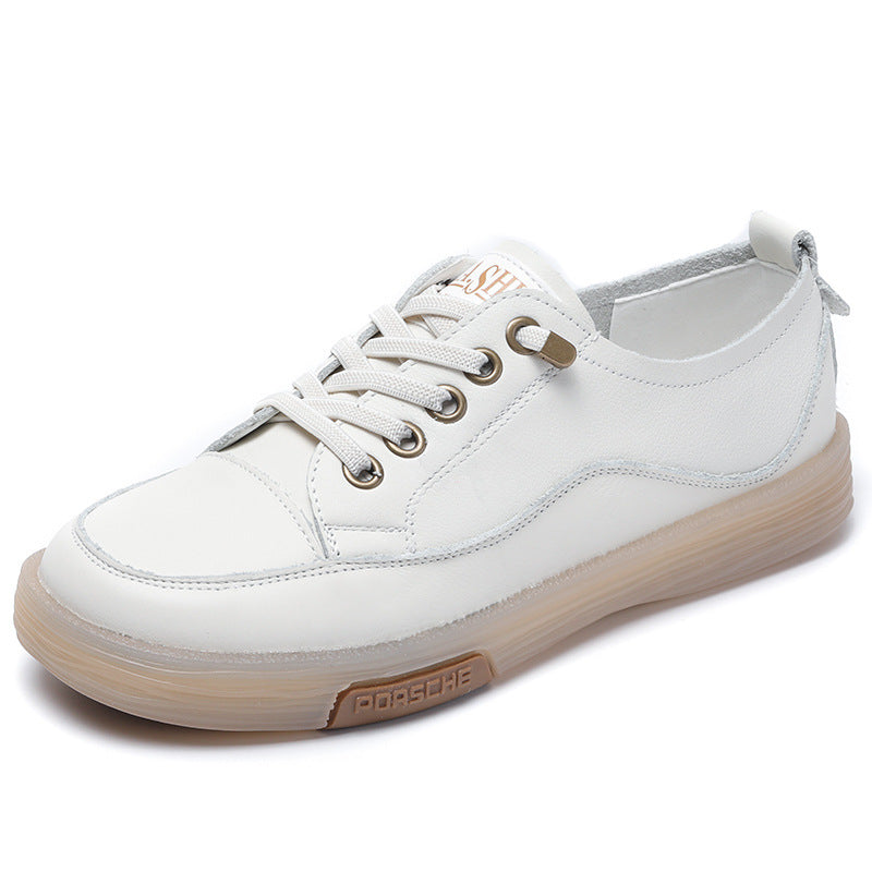 Women Fashion Leather Soft Flat Casual Shoes-RAIIFY