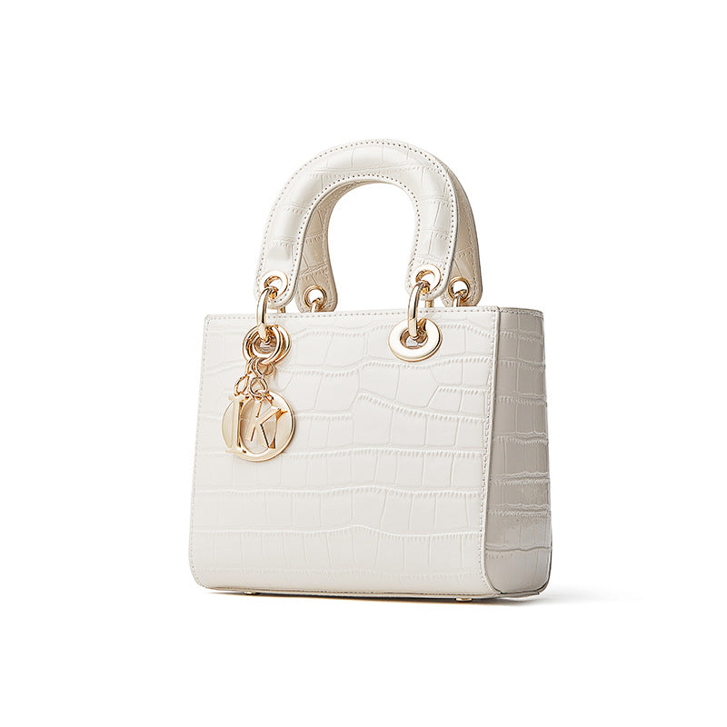 Women’s Crocodile Embossed Leather Casual Bag-RAIIFY