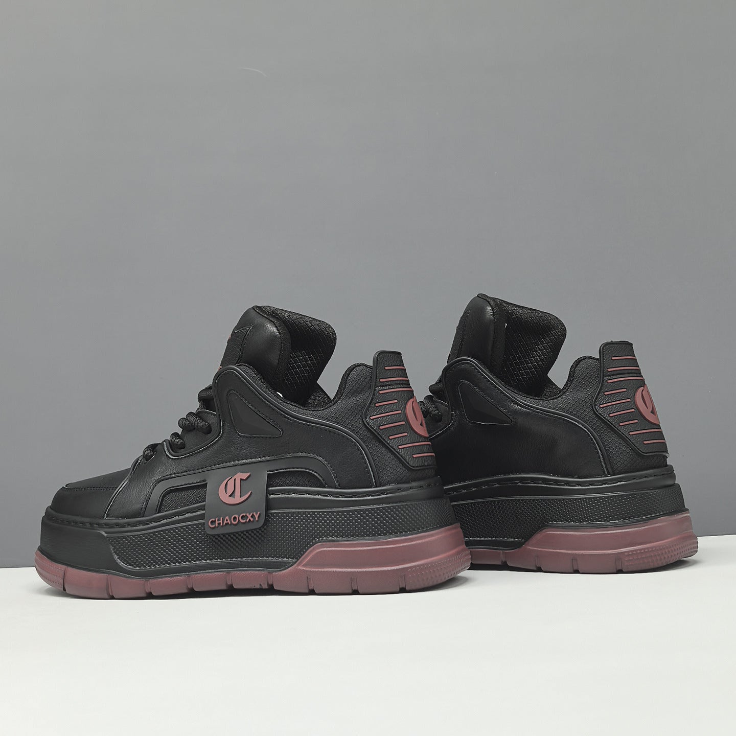 Men's Fashion Breathable Leather High Top Sneakers