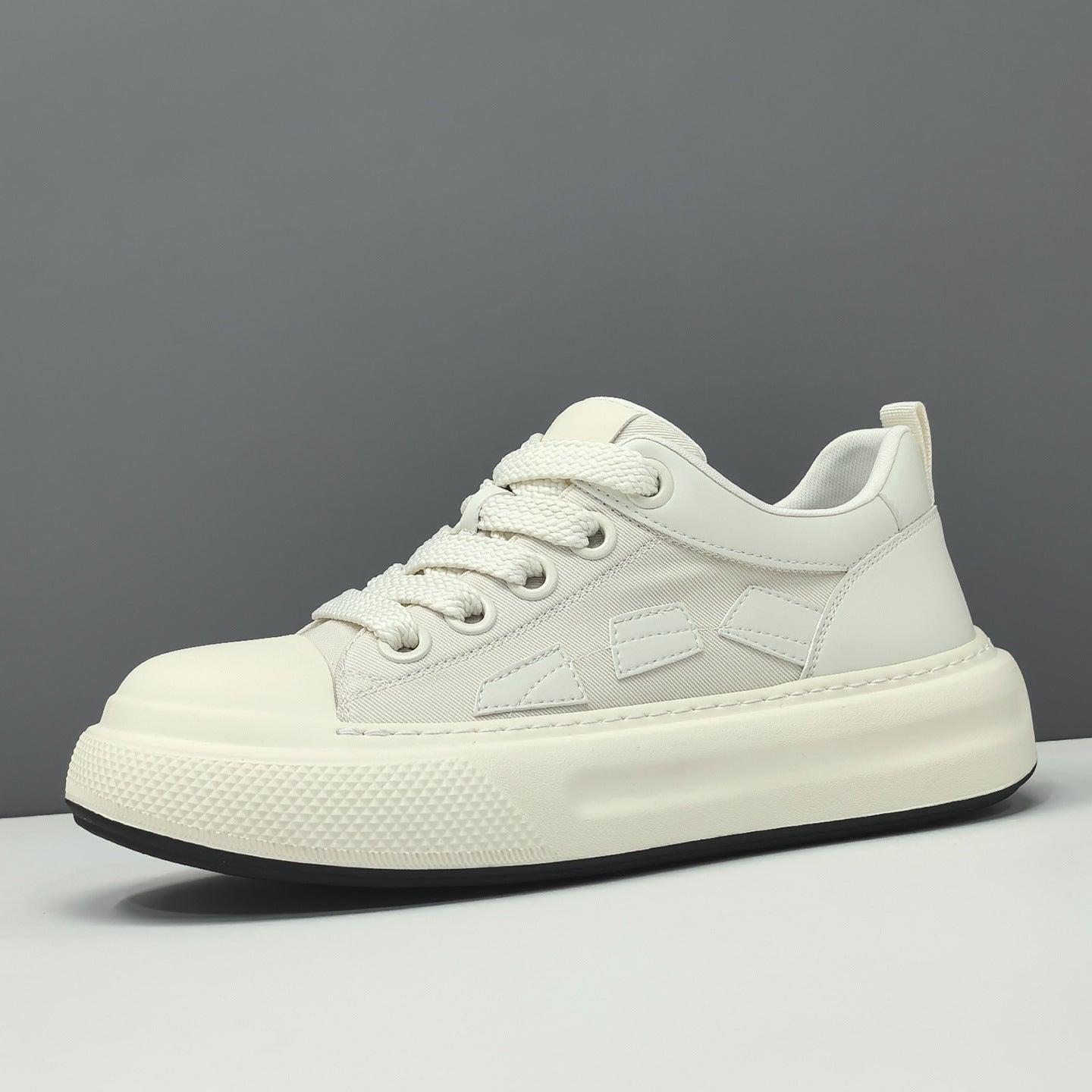 Men Breathable Color Block Thick Sole Platform Leisure Shoes-RAIIFY