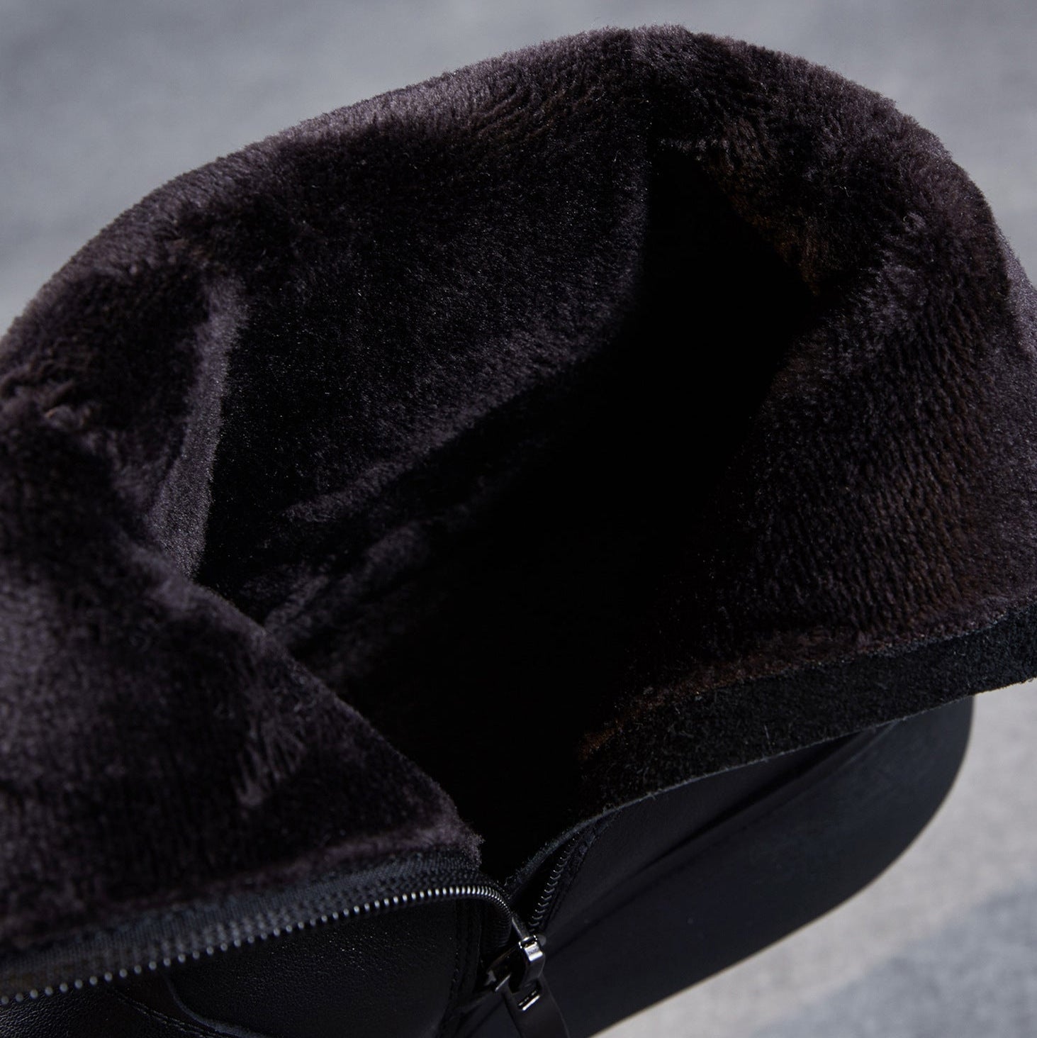 Women's Winter Plain Quilted Leather Snow Boots-RAIIFY