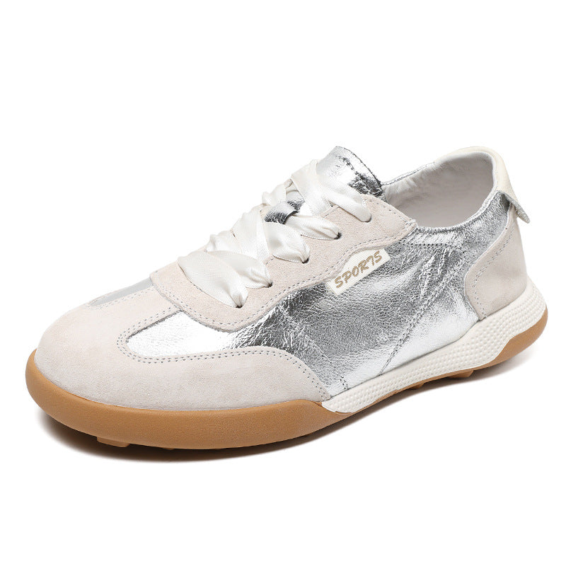 Women Soft Leather Fashion Casual Trainers Sneakers-RAIIFY