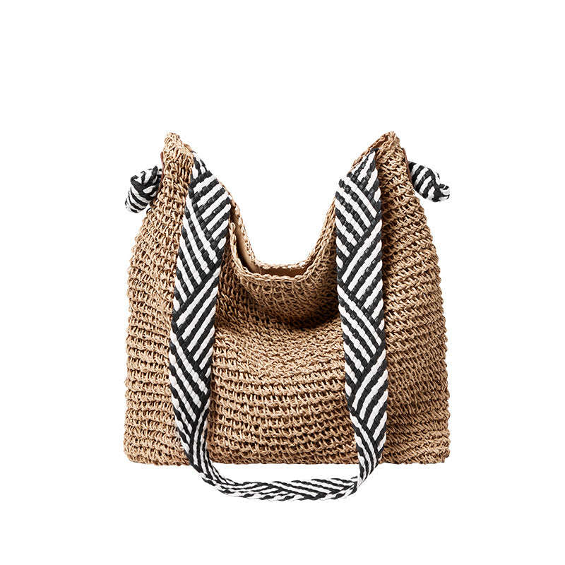 Women's Fashion Casual Straw Woven Shoulder Bag-RAIIFY