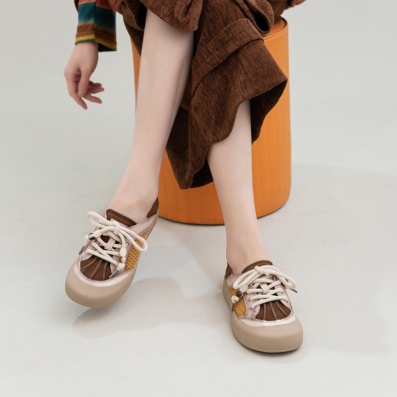 Women's Chic Genuine Leather Casual Flat Shoes-RAIIFY