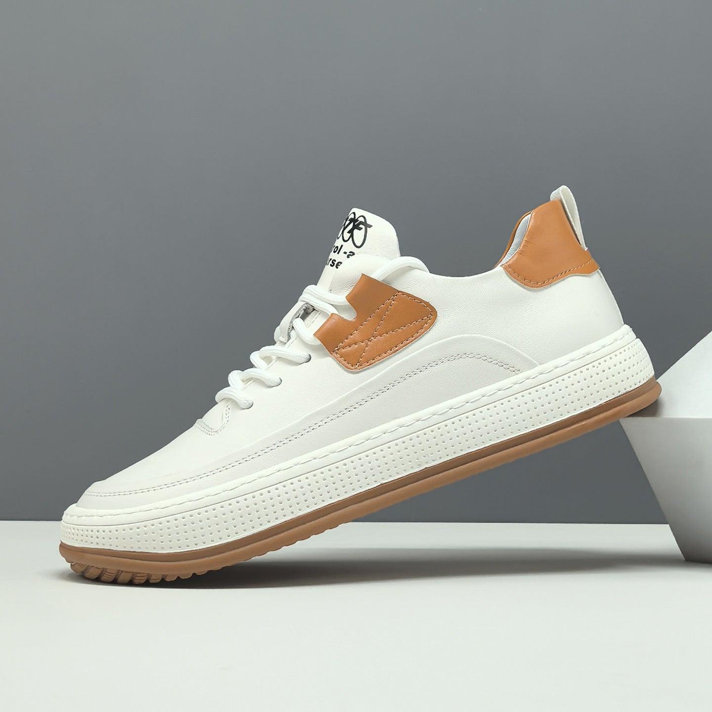 Men's Minimalist Fashion Quilted Leather Flat Casual Shoes-RAIIFY