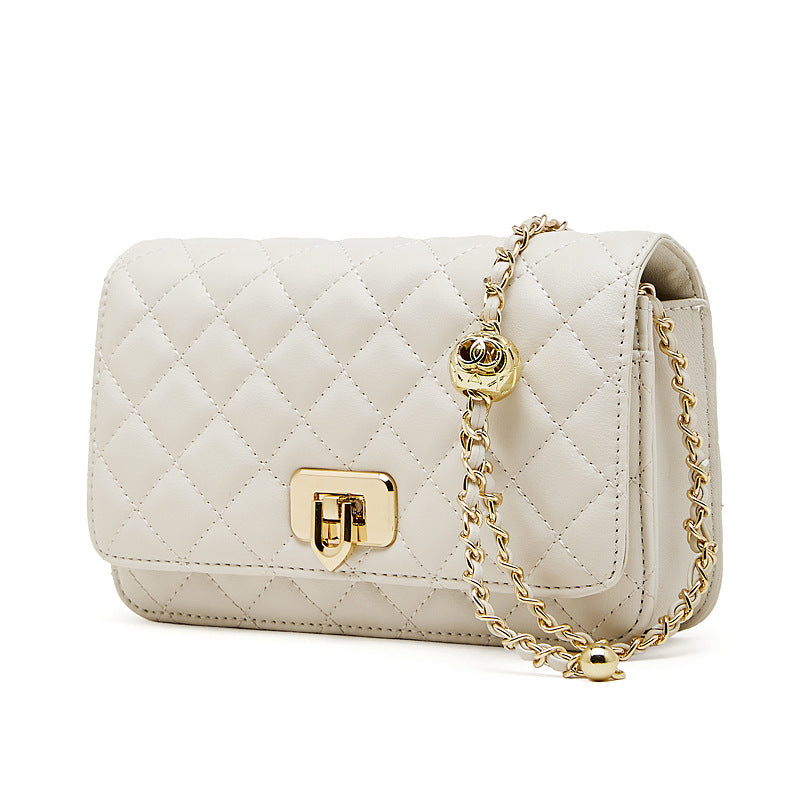 Women's Fashion Leather Quilted Mini Crossbody Bag-RAIIFY