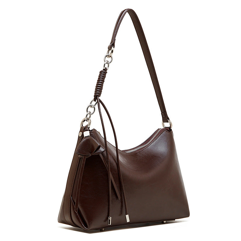 Women's Retro Genuine Leather Shoulder Bag-RAIIFY