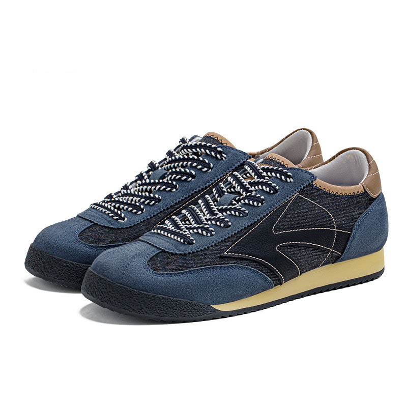 Men's Vintage Navy Casual Training Sneakers-RAIIFY