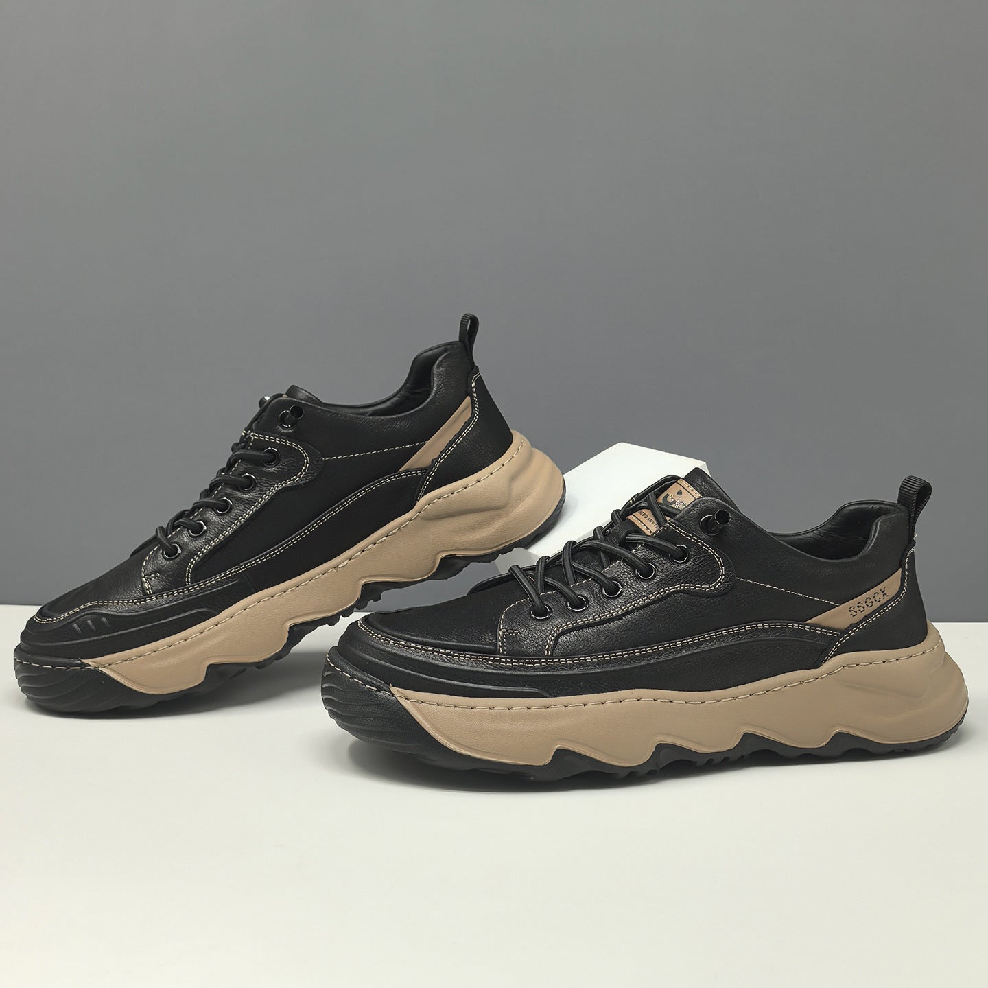 Men's Fashion Genuine Leather Slip-on Casual Shoes-RAIIFY