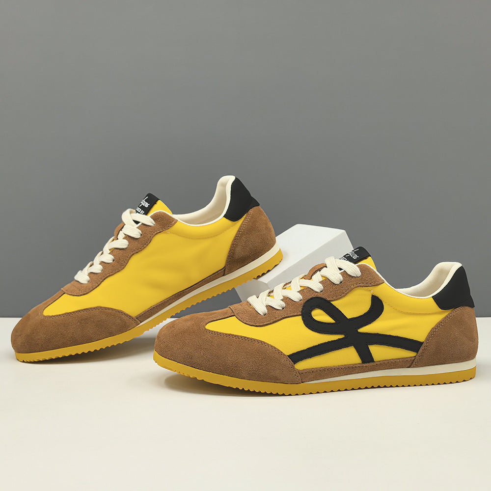 Men Fashion Color Matching Patchwork Flat Casual Sneakers-RAIIFY