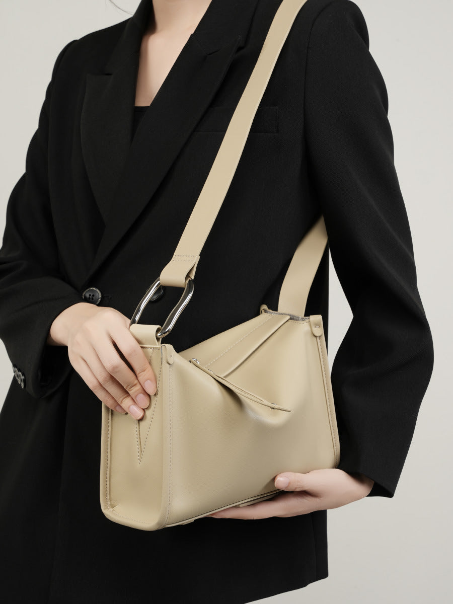 Women Minimalism Fashion Soft Leather Shoulder Bag-RAIIFY