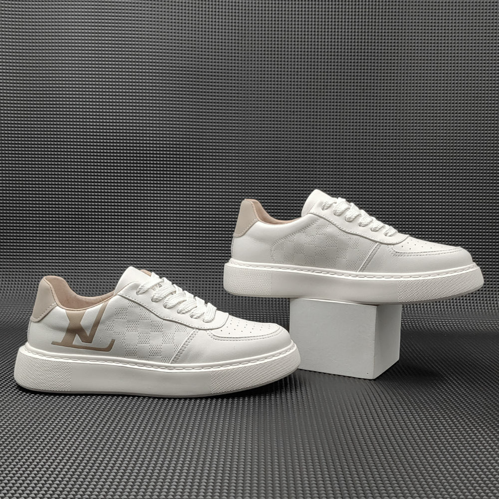 Men Minimalist Fashion Breathable Leather Casual Sneakers-RAIIFY