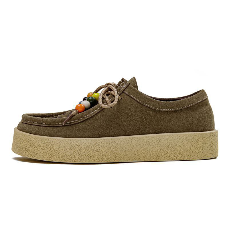 Men's Retro Leather Flat Thick Soled Casual Shoes