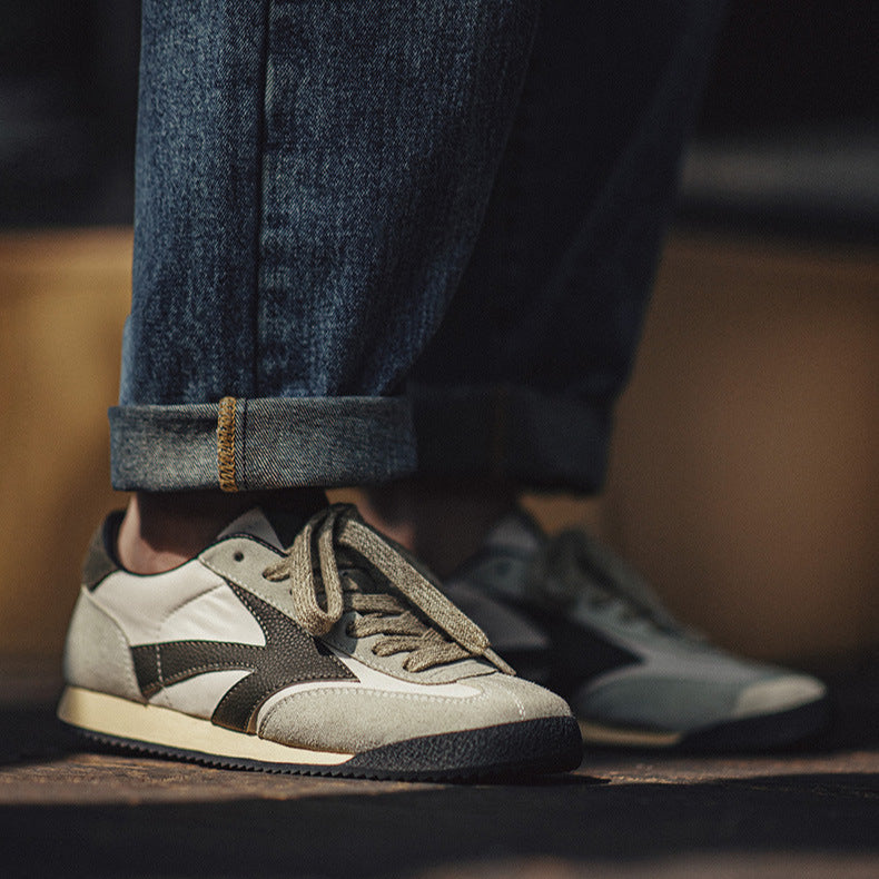 Men's Fashion Patchwork Breathable Low Top Training Sneakers-RAIIFY