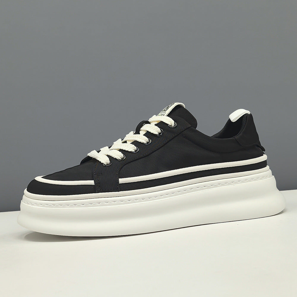 Men Fashion Plain Canvas Flat Casual Sneakers-RAIIFY
