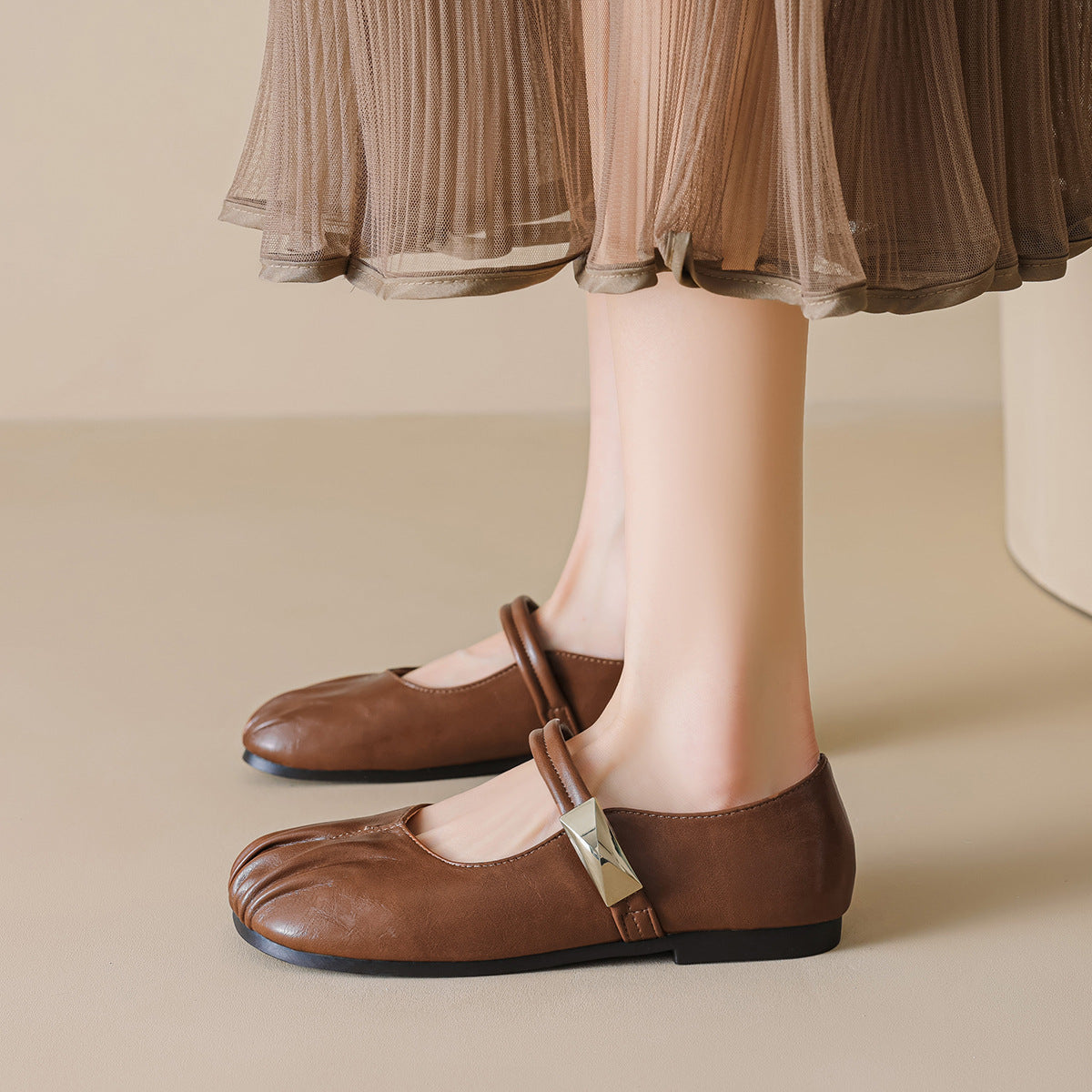 Women's Minimalist Comfort Mary Jane Casual Flats-RAIIFY