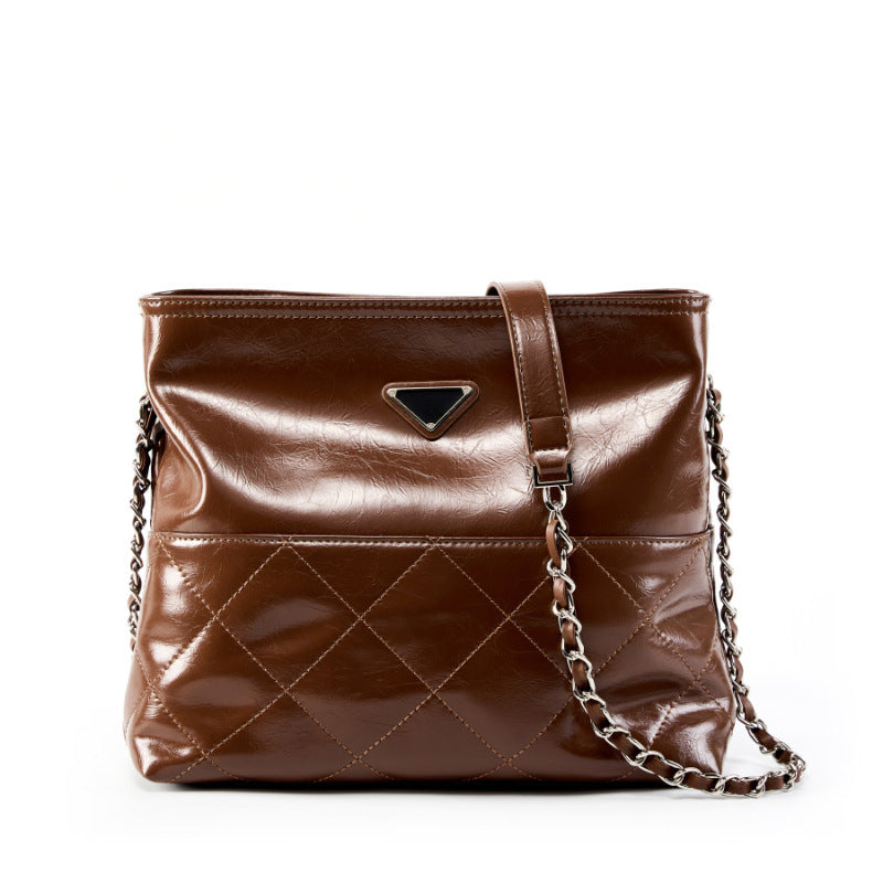 Women Fashion Glossy Leather Soft Cross Body Bag-RAIIFY