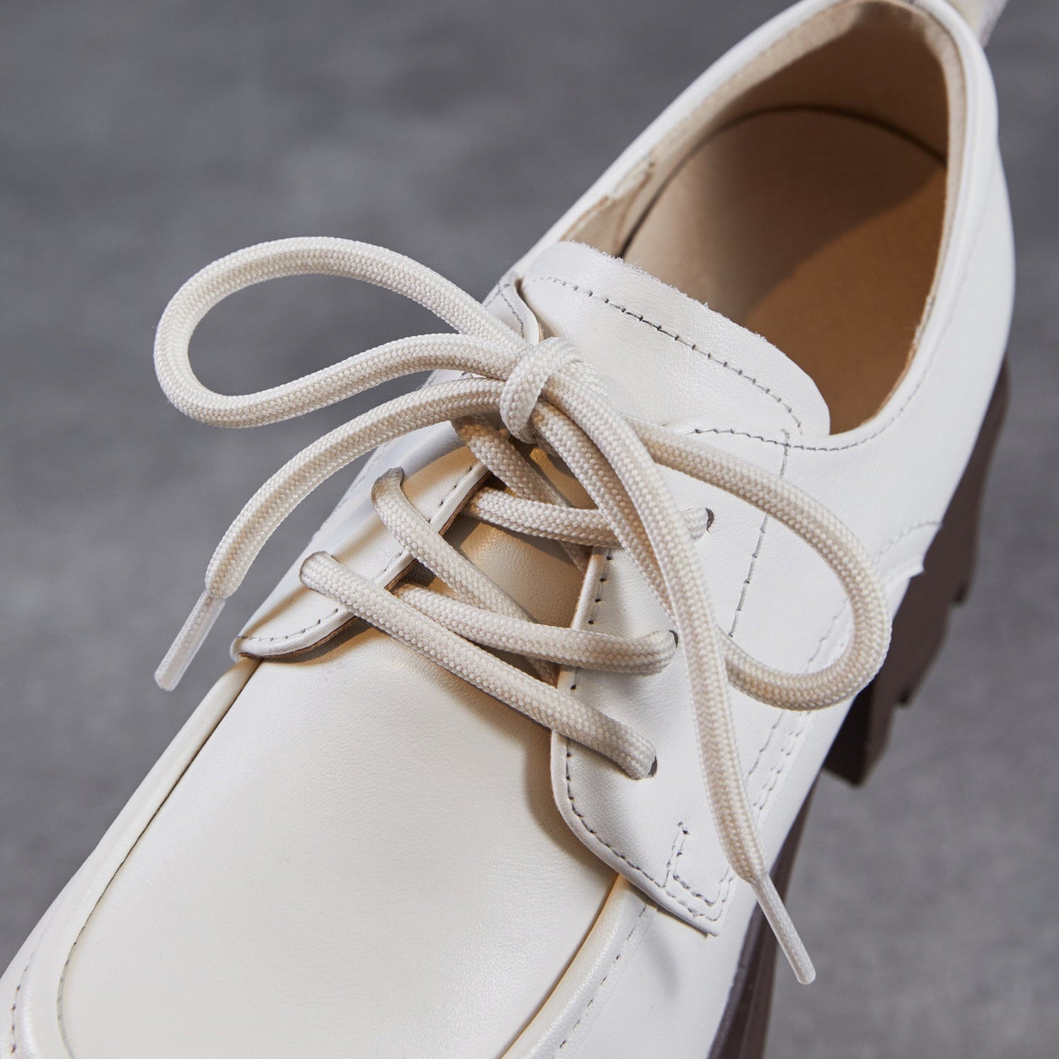 Women's Minimalist Genuine Leather Thick Sole Loafers-RAIIFY