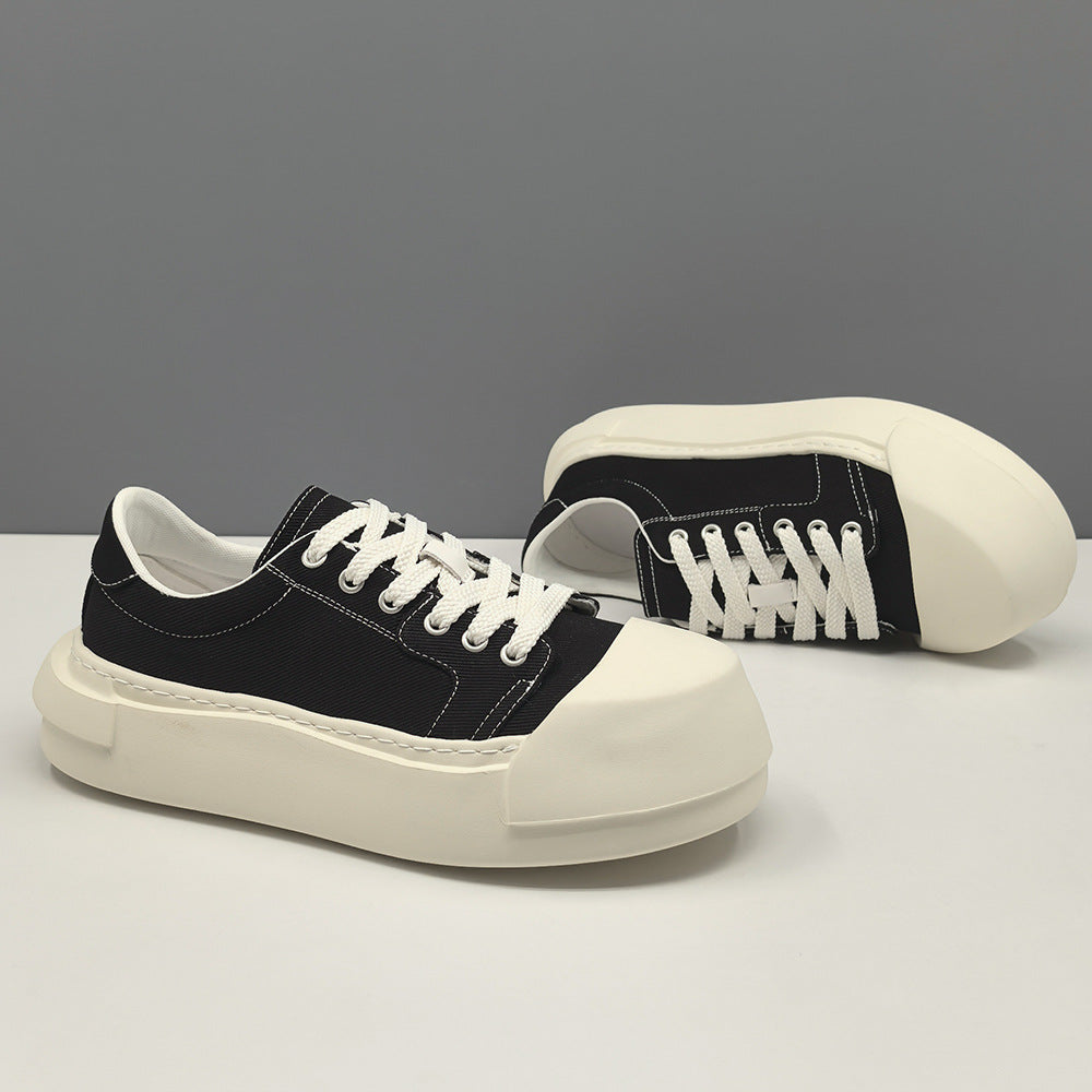 Men Minimalism Plain Canvas Flat Casual Shoes-RAIIFY