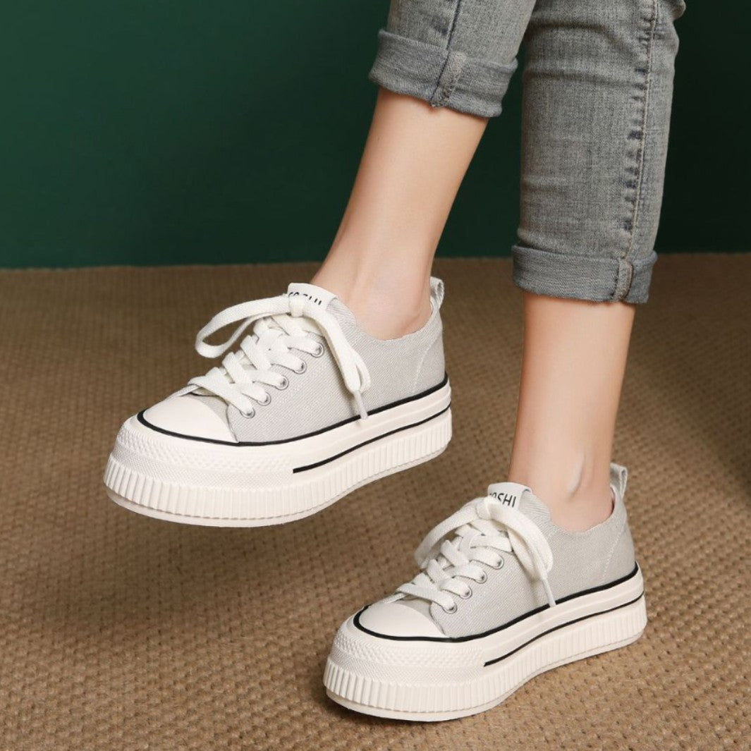 Women's Fashion Casual Platform Canvas Shoes-RAIIFY