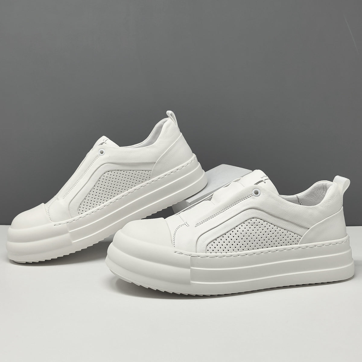 Men's Minimalist Genuine Leather Casual Shoes-RAIIFY