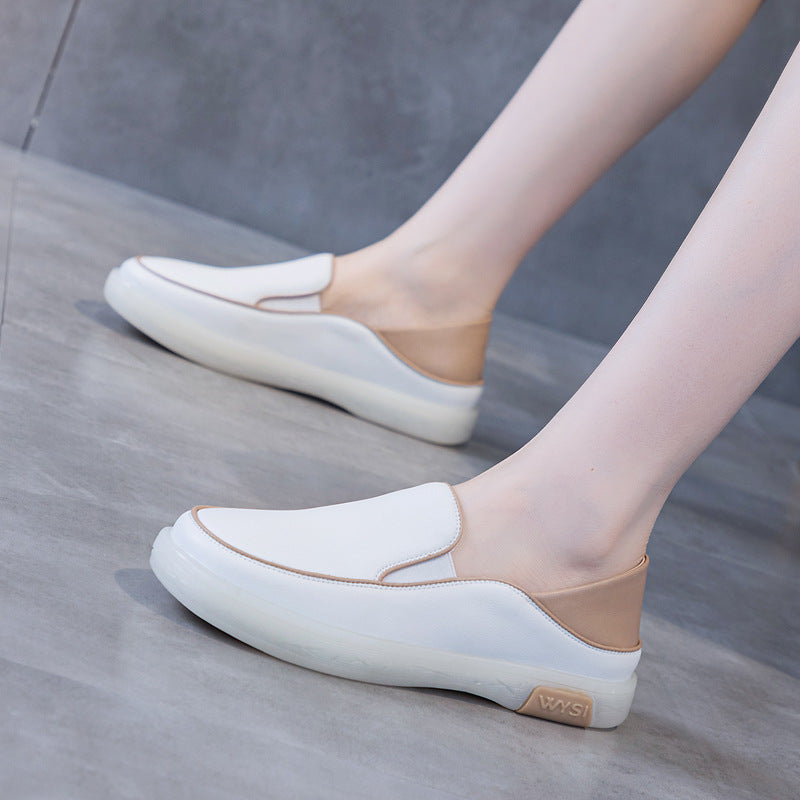 Women's Minimalist Soft Leather Comfort Loafers-RAIIFY