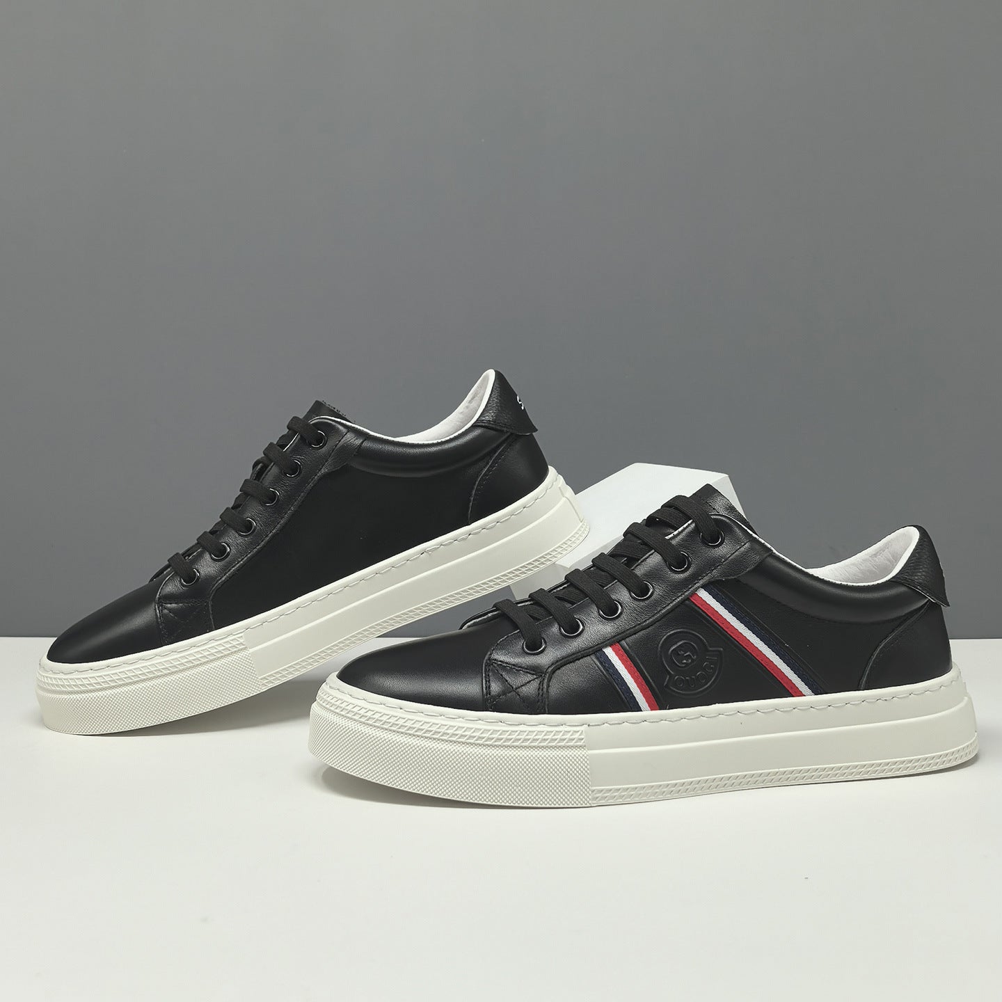 Men's Fashion Leather Flat Casual Shoes-RAIIFY