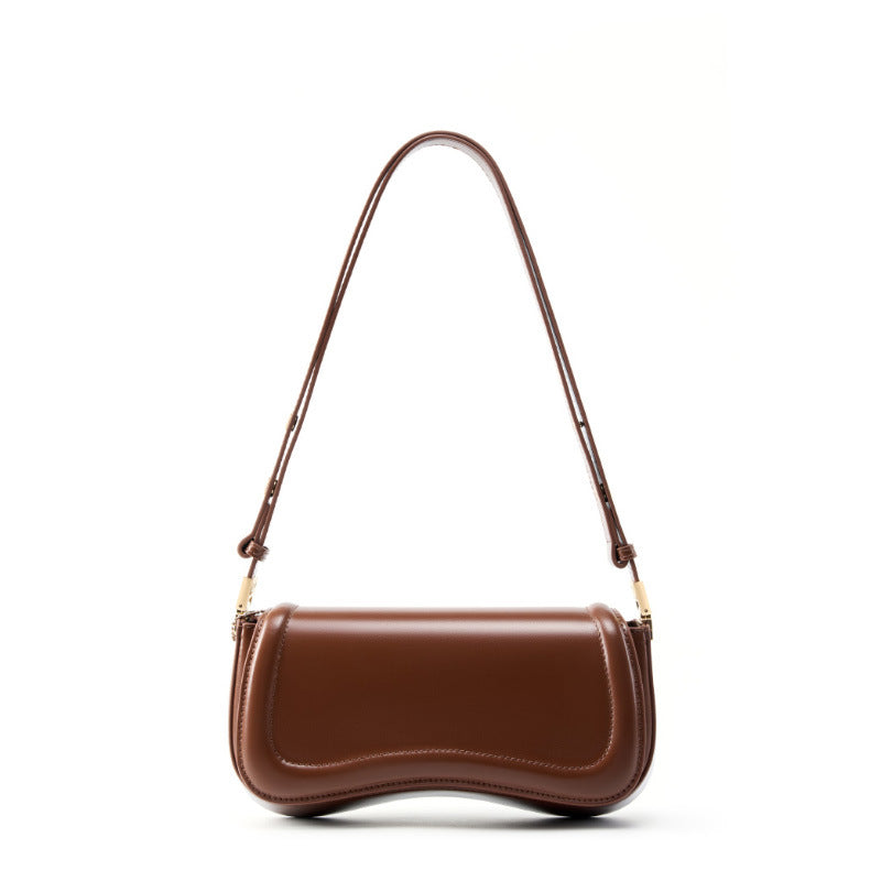 Women Plain Leather Fashion Mini Shoulder Bag-RAIIFY