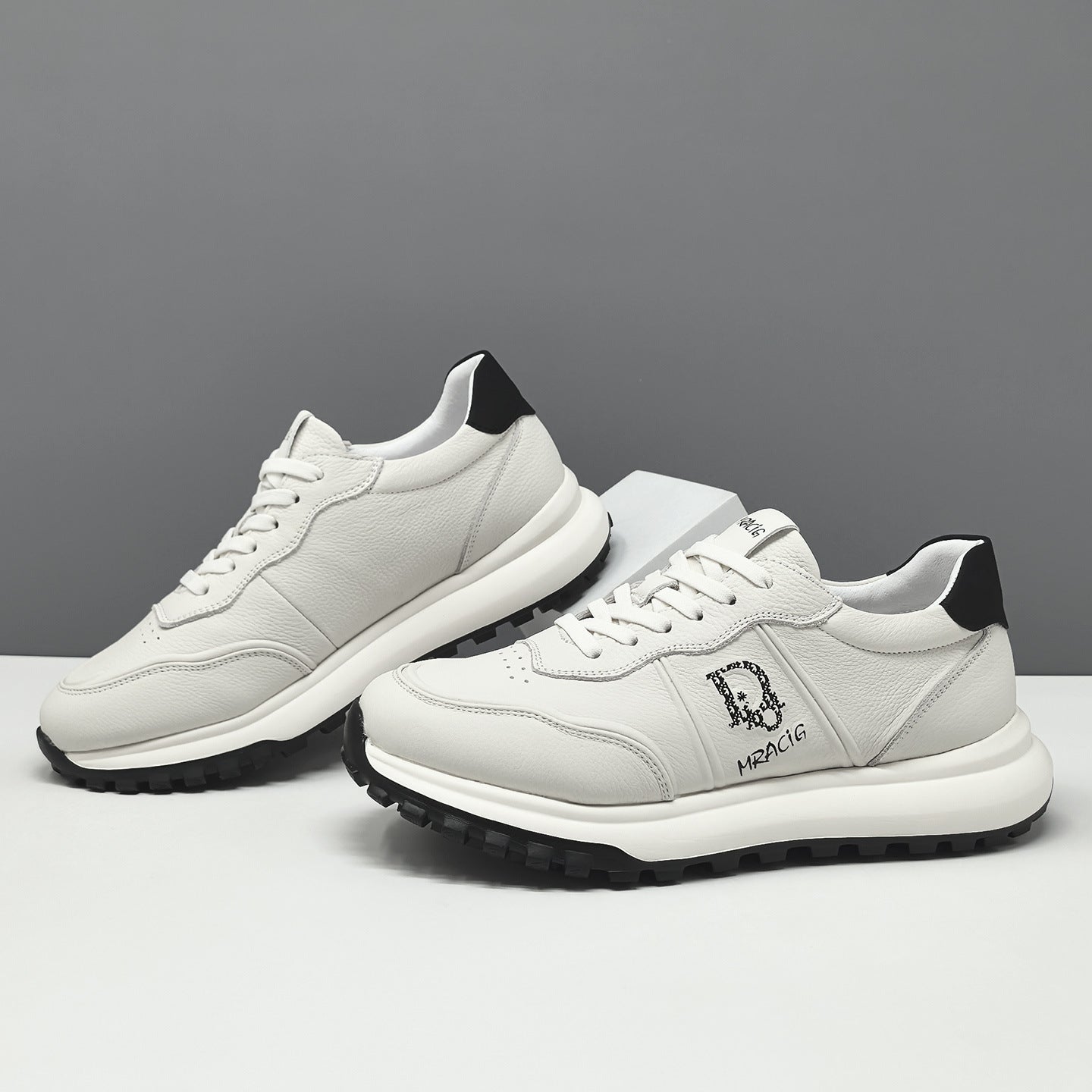 Men's Fashion Leather Breathable Casual Sneakers-RAIIFY