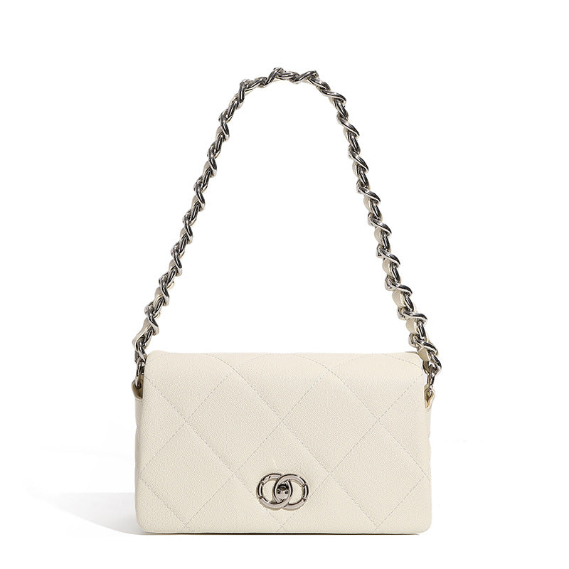 Women's Fashion Quilted Leather Mini Cross Body Bag-RAIIFY