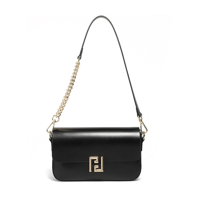 Women Fashion Minimalism Leather Shoulder Bag-RAIIFY