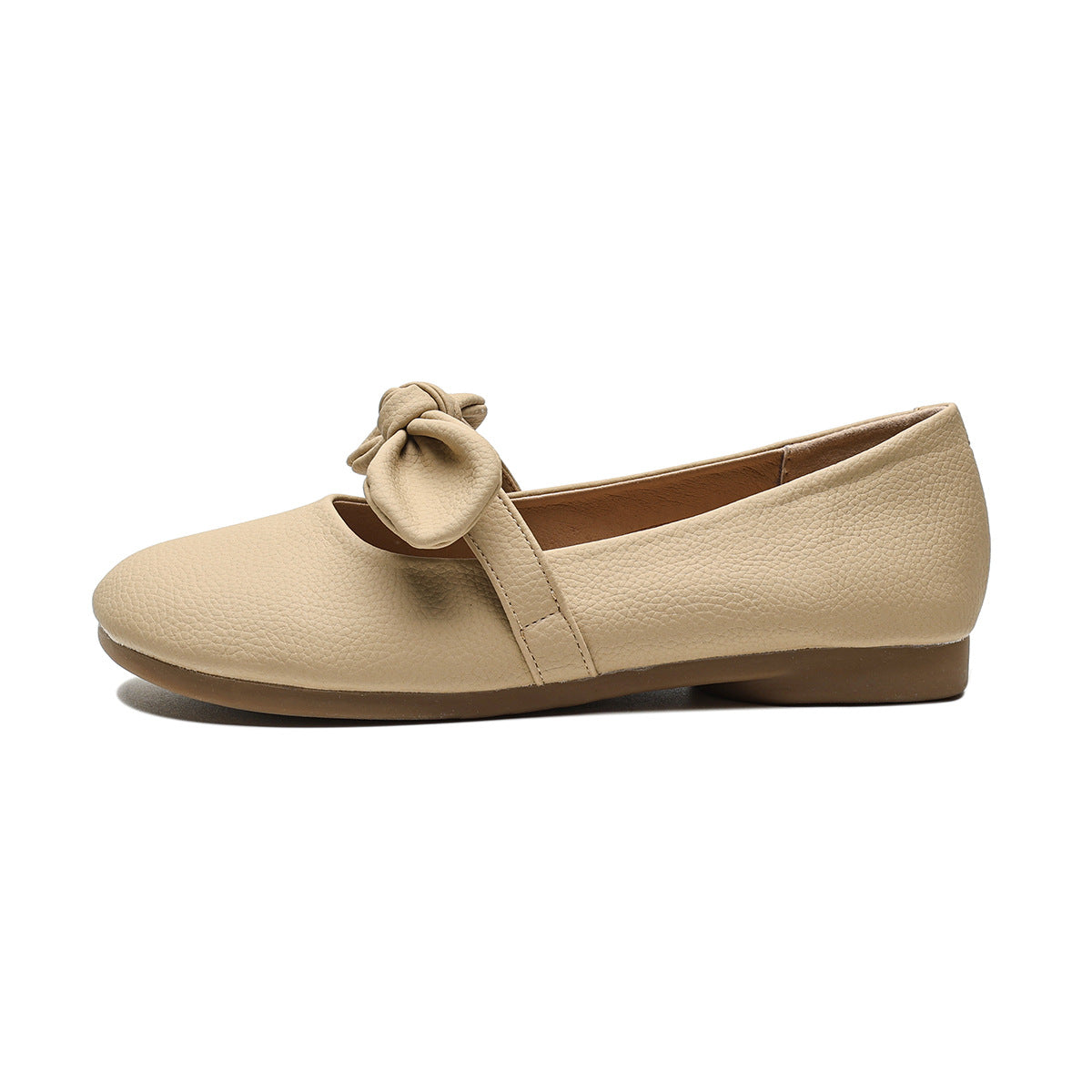 Women Minimalist Fashion Soft Leather Casual Flats-RAIIFY